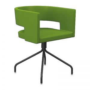 Office Guest Chair with Metal Legs - Foma