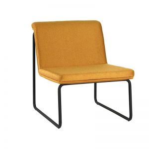 Kup - Office Visitor Chair Armless With Metal Leg