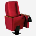 Aquamarin Auditorium Seat Conference Chair With Writing Pad
