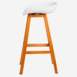 Bar Stool With Wooden Legs