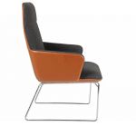 Vento Single Waiting and Guest Chair with Chrome Leg