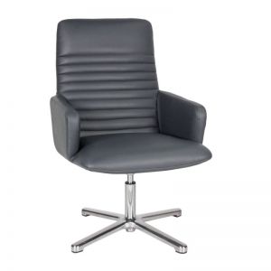Vento Reception and Guest Chair with Aluminum Leg