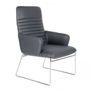 Vento Reception and Visitor Chair with Chrome Leg