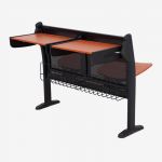 Lüks dual middle school desk and amphitheater chair fabric