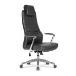 Manager Office Chair MANILA With Aluminum Leg and Chrome Arms