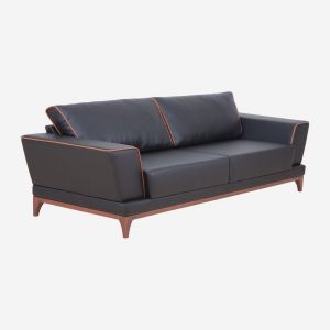 PENTA Triple Guest and Reception Sofa with Wooden Legs